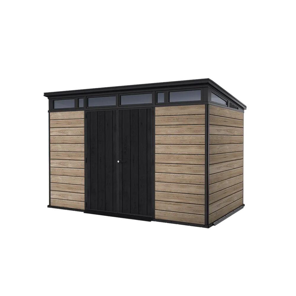 Keter Signature 11x7 Storage Shed - Ashwood Brown
