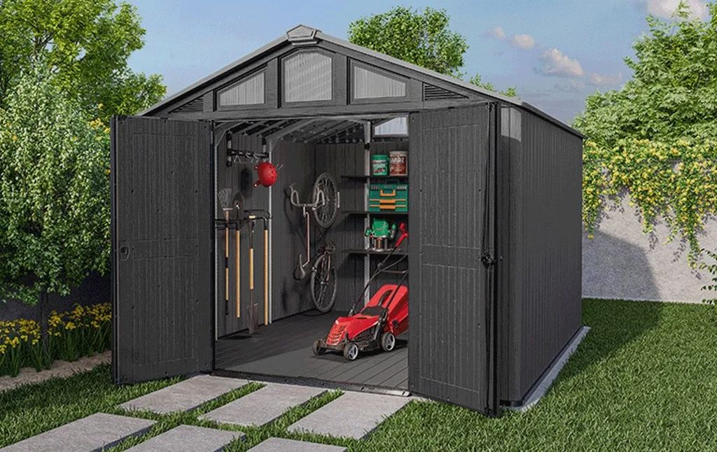Keter Stronghold 10x11.5 Storage Shed - Graphite