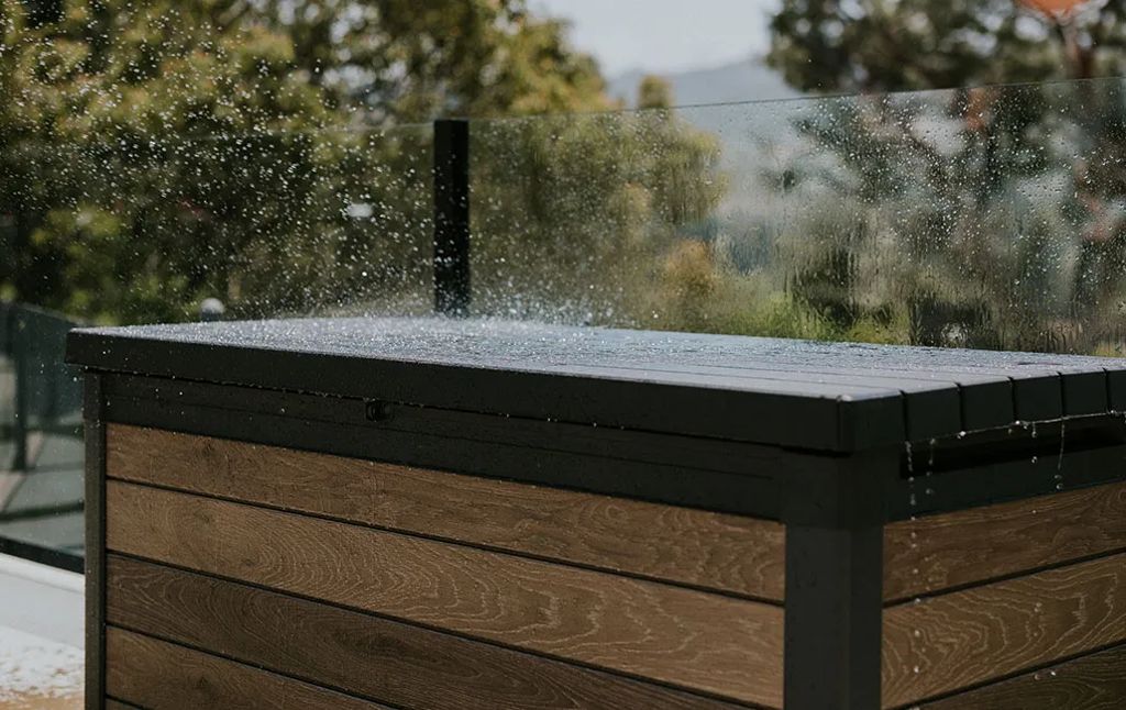 Keter Signature 150 Gallon Deck Box - Walnut Brown