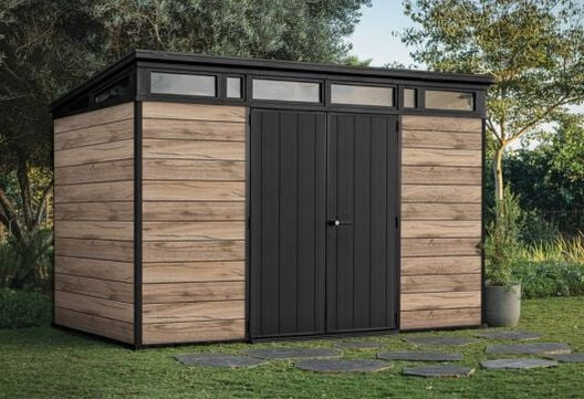 Keter Signature 11x7 Storage Shed - Pine Brown