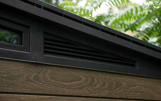 Keter Signature 11x7 Storage Shed - Walnut Brown