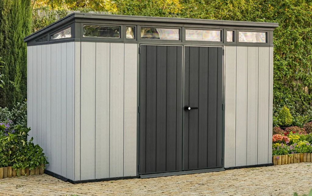 Keter Artisan 11x7 Storage Shed - Grey