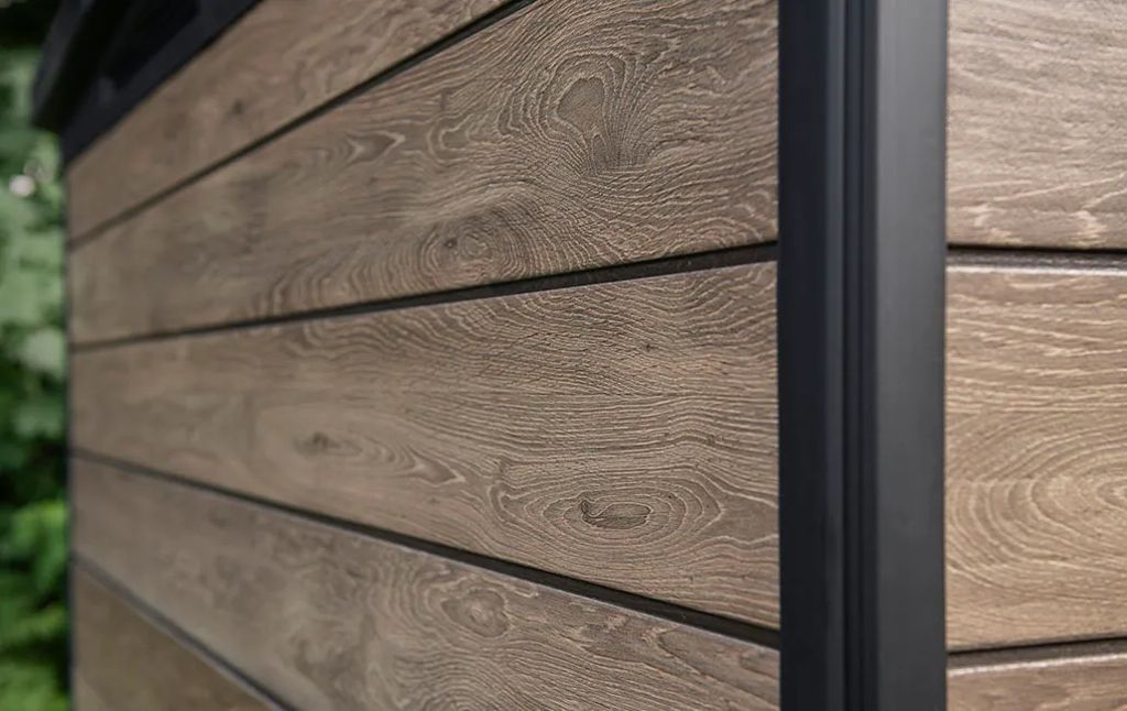 Keter Signature 11x7 Storage Shed - Ashwood Brown