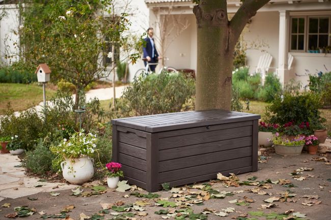 Keter Westwood 150 Gallon Deck Box - Brown